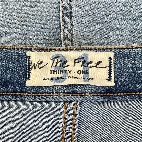 We The Free Jeans Just Float On Flare Leg Bell Bottom Blue 31 - Picture 11 of 15